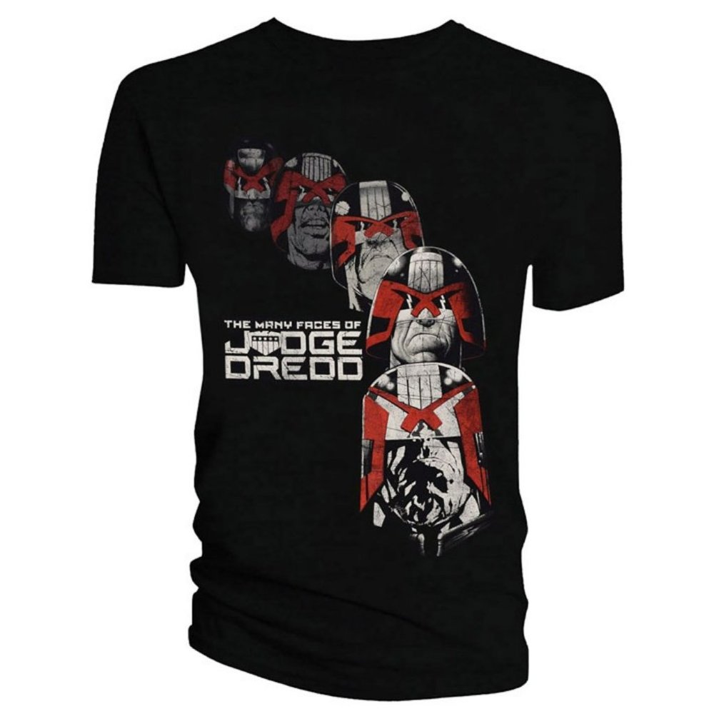 The Many Faces of Dredd Men's T-Shirt